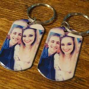 2 Photo Keychain FREE SHIPPING, Picture Keychain, Custom Keychain Photo, Personalized Photo Keychain, Custom Photo Keychain, Keychain Photo