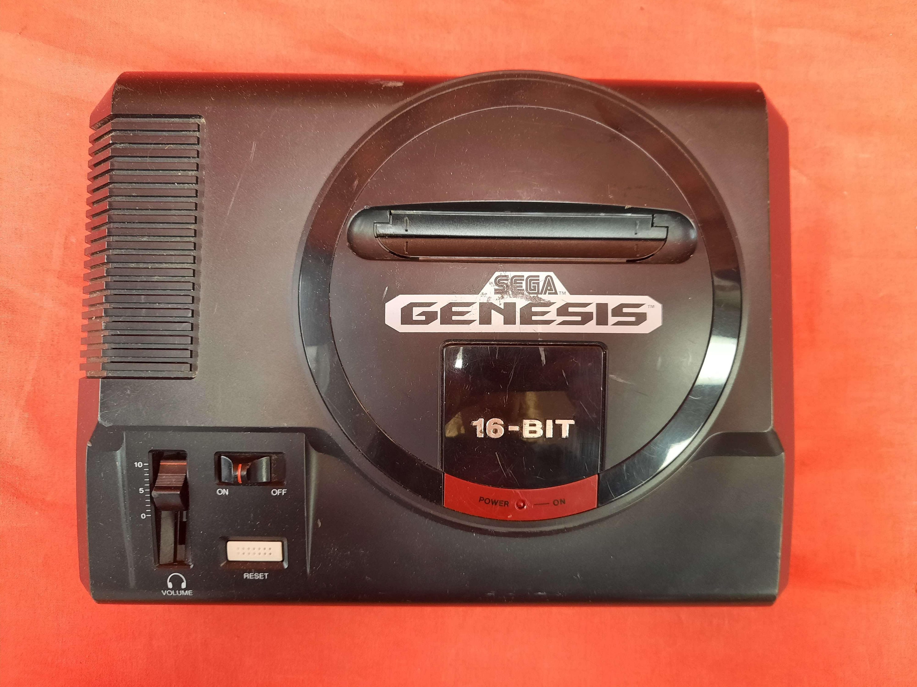 Sega Genesis Model With Two Controllers