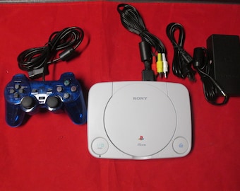 Original Sony PlayStation Ps One Video Game Console with controller