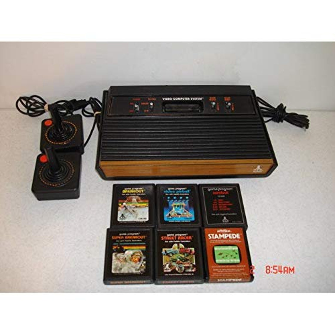Vintage Atari 2600 Bundle With 6 Games and 2 Joysticks - Etsy