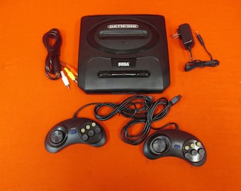 Original Sega Genesis Core System 2 Video Game Console With Two Controllers