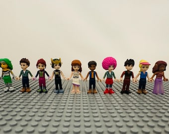 Lot of 10 Lego Friends Minifigs Minifigures Random Pull