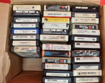 Lot of 20 Random 8-TRACK Tapes Vintage Rare