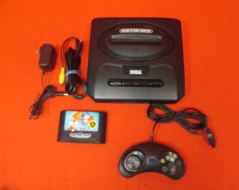Sega Genesis 2 Console Sonic The Hedgehog 2 Bundle