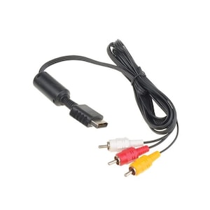 PHAT FAT PS3 Playstation 3 Hookup Connection Power Cord Composite AV Cable