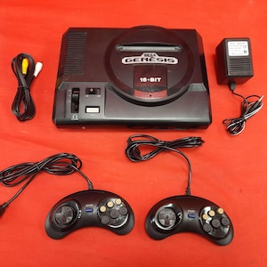 Sega Genesis Model 1 With Two Controllers