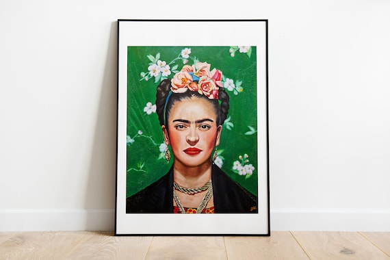 Frida Kahlo Painting, Frida Art print, Home Decor, Gift, Poster