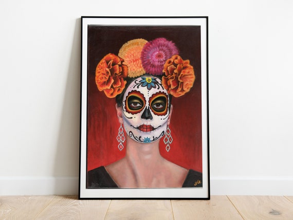 Catrina Painting, Catrina Art print, Home Decor, Gift, Poster