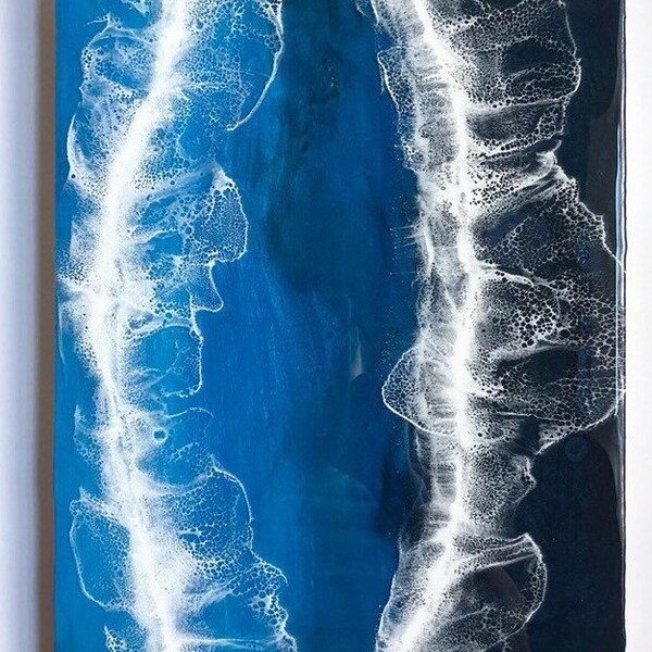 Peinture de resine océan
