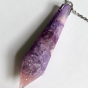 Sunset resin pendant