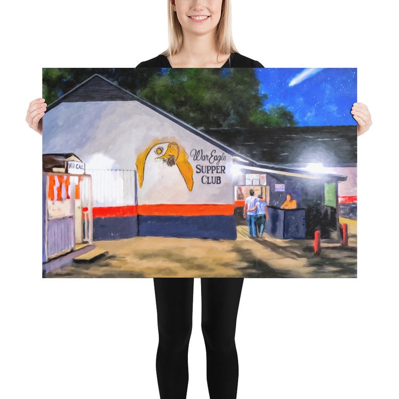 24x36 Print of the War Eagle Supper Club Print
