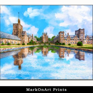 Berry College Print - Historic Ford Buildings Wall Decor - North Georgia Landscape Wall Art - Gift for Alumni and Graduates