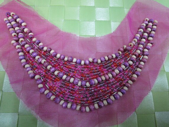 beads design on dress Elegant and Eye-catching Hand-Beaded Dress Panel with Intricate Geomet   Ash Panjabi Pret Couture