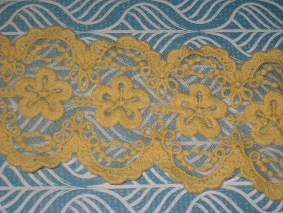 2 yards de largeur 2 1/4 '' couleur jaune haut haut jaune de gamme au crochet en coton et organza bordure à motif floral pour votre mariage ou mode design décor eedb4d 2 yards de largeur 2 1/4 '' couleur jaune haut haut jaune de gamme au crochet en coton et organza bordure à motif floral pour votre mariage ou mode design décor eedb4d