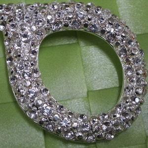 1 piece in 2 3/4&quot; x 2&quot; width high end silver tone color with clear acrylic beads pendant for your sewing and wedding decorative.