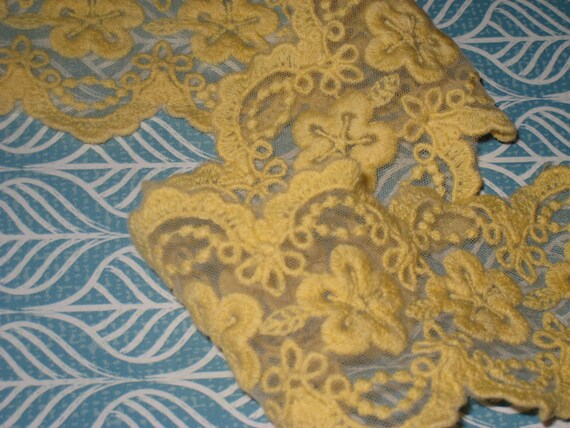 2 yards de largeur 2 1/4 '' couleur jaune haut haut jaune de gamme au crochet en coton et organza bordure à motif floral pour votre mariage ou mode design décor eedb4d 2 yards de largeur 2 1/4 '' couleur jaune haut haut jaune de gamme au crochet en coton et organza bordure à motif floral pour votre mariage ou mode design décor eedb4d