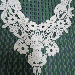 Elegant Trims by the Yard Embroidered Bridal Wedding Formal Couture Trimming Machine Embroidered Trim EMB-50