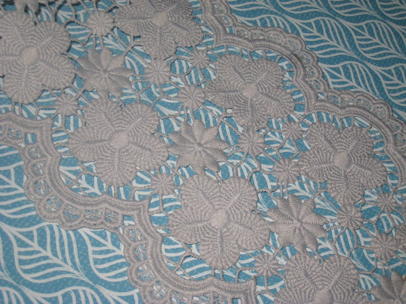 2 Yards In 2 Width Gray Color High End Heavy Crochet Cotton Trim With Floral Pattern For Your Fashionwedding Design Decorative Jewelry Beauty Haberdashery Vadel Com
