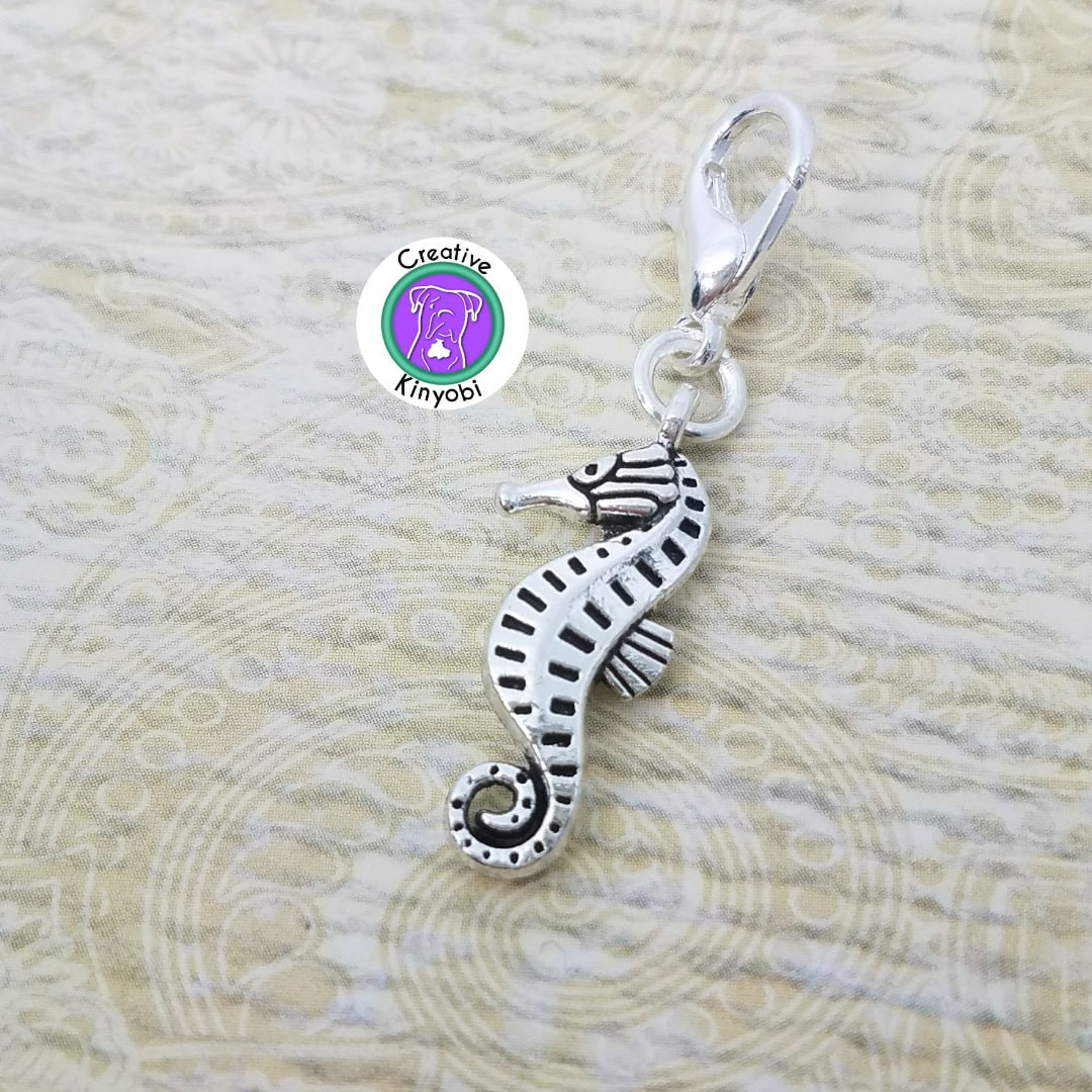 Seahorse Charm 3D Seahorse Zipper Pull Seahorse Stitch Etsy