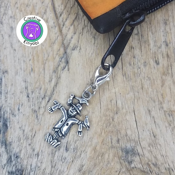 Scarecrow Gardening Charm Sterling Silver - Made in the USA Scarecrow Gardening Charm Sterling Silver - Made in the USA