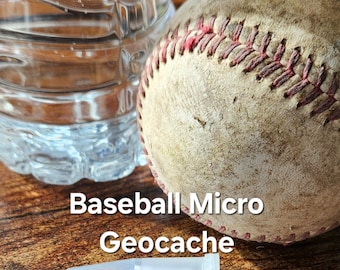 Geocache, Baseball Geocaching Container, cool cache, micro cache, ball container, hidden stash safe, Fast Shipping from MT USA
