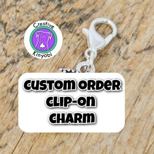 Clip on Charms, Bag Charm, Zipper Charm, Tiger, Turtle, Dove, Deer, Flower Clip on Charms for Bracelet, Planner Charm, Handbag Charm C359