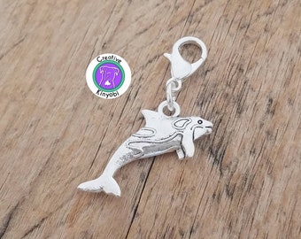 GRAPHICS & MORE Dolphin Pals Ocean Diving Antiqued Bracelet Pendant Zipper Pull Charm with Lobster Clasp GRAPHICS & MORE Dolphin Pals Ocean Diving Antiqued Bracelet Pendant Zipper Pull Charm with Lobster Clasp