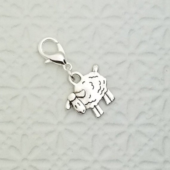 Adorable sheep charm lamb bracelet charm double sided sheep Etsy