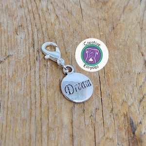 Dije de ensueño, dije de pulsera de ensueño, dije de cremallera de ensueño plateado, dije de clip de soñador artístico, aliento. Envío rápido desde EE. UU. CS108C