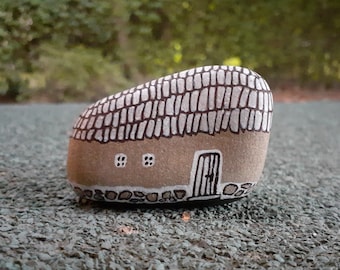 House, Painted rocks, pebble art, stone art, rock art, painted rock