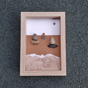 Pebble art, ships decor, boats decor, sea art, pebbles art, pebble picture, rock art, stone art, 3D picture, wall art