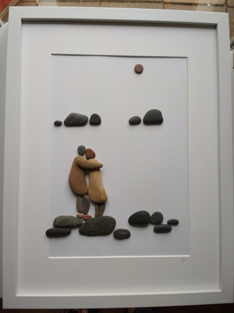 Pebble Art Under A Tree Wall Decor Pebbles Picture Rock Stone 3d