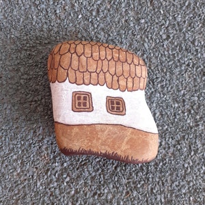 House, Painted rocks, pebble art, stone art, rock art, painted rock