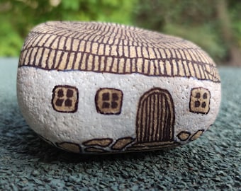 House, Painted rocks, pebble art, stone art, rock art, painted rock