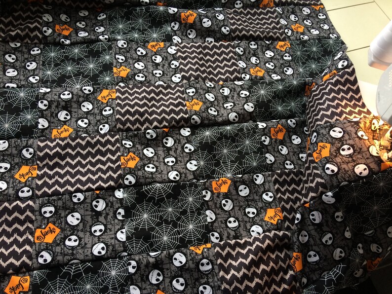 Nightmare Before Christmas Baby Quilt Made To Order Jack Skellington