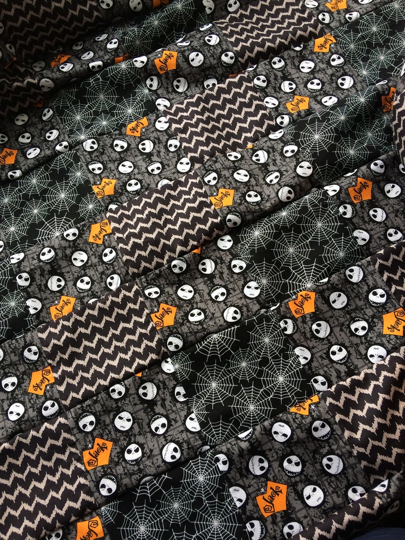 Nightmare Before Christmas Baby Quilt Made To Order Jack Skellington