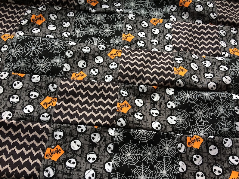 Nightmare Before Christmas Baby Quilt Made To Order Jack Skellington