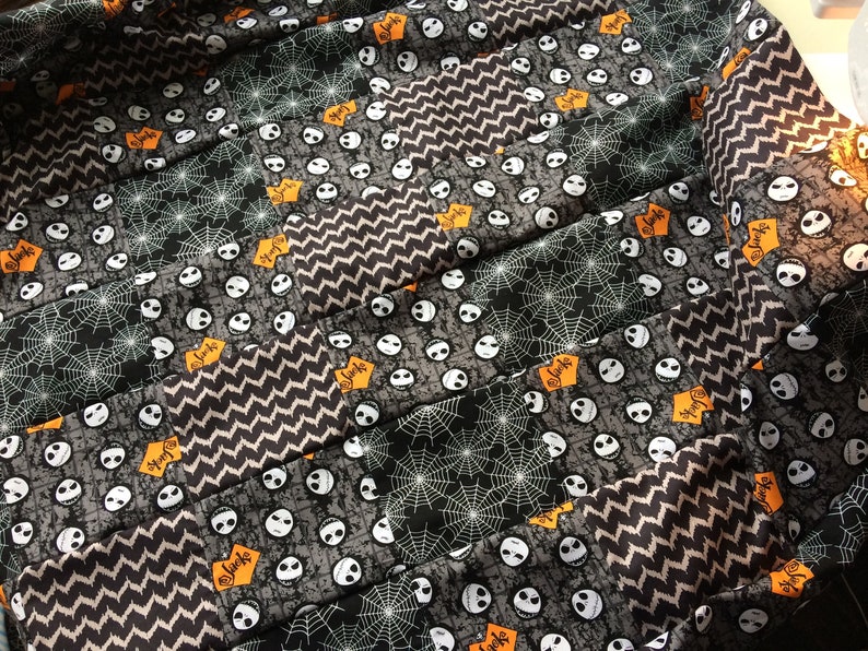 Nightmare Before Christmas Baby Quilt Made To Order Jack Skellington