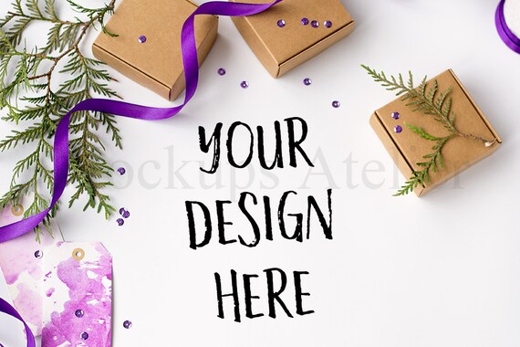 50% Off Sale Box Mockup Ma009 Winter Mockup Styled