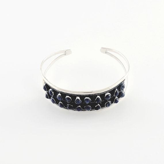 Natural real lapis lazuli stone Mexican bracelet … - image 3