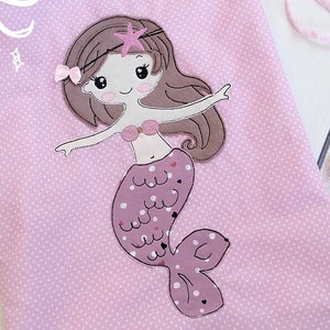 Embroidery file mermaid embroidery motif mermaid doodle 13x18 - 5x7 inches