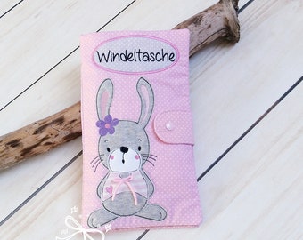 ITH Stickdatei Wickeltasche mit Fächer in the hoop Windeltasche Hase Doodle 18x30 -  7x12 Zoll