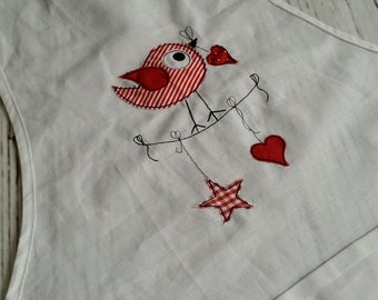 Stickdatei - embroidery - Vogel - Girlande - Doodle 10x10