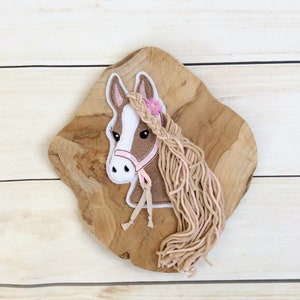 3D embroidery file embroidery file doodle with wool mane and halter horse horse head 13x18 - 5x7 inches