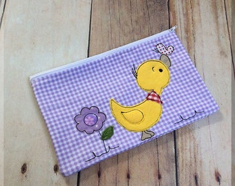 Embroidery file duck embroidery motif Doodle little duckling 13x18 - 5x7 inches