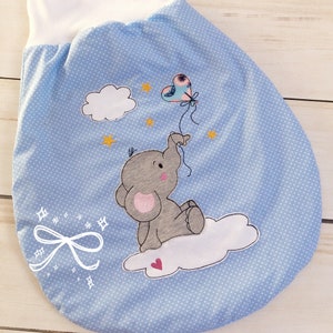 Embroidery file elephant embroidery motif clouds and stars star doodle heart balloon 13x18 - 5x7 inches