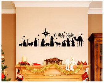 Nativity stencil | Etsy