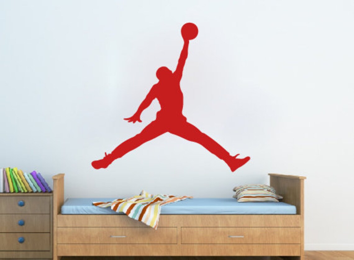 Michael Jordan mur autocollant sticker Jumpman Basketball Etsy