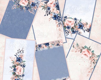 Wedding Digital Card, Printable journal card,Journal tags, Scrapbook, digital paper,