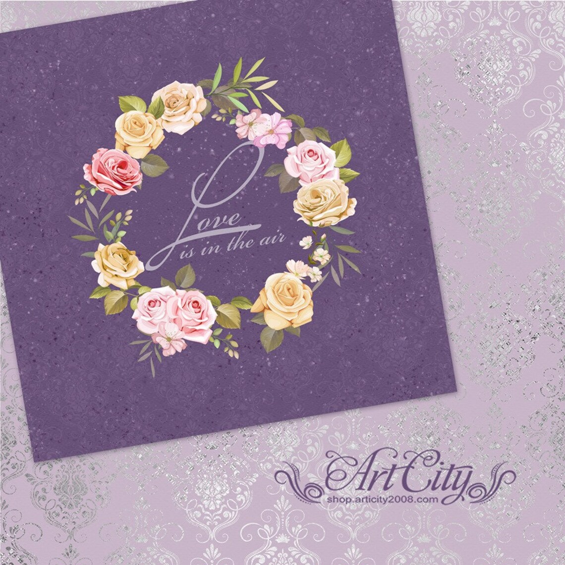 Wedding Digital Paper Wedding ScrapbookScrapbook Paper Etsy